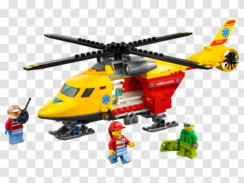 Amazon.com LEGO 60179 City Ambulance Helicopter Lego Company Corporate Office - Toy Transparent PNG
