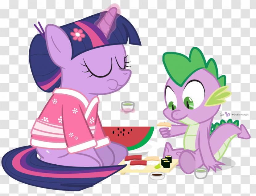 Spike Twilight Sparkle Rarity YouTube Princess Cadance - Silhouette - Sushi Vector Transparent PNG