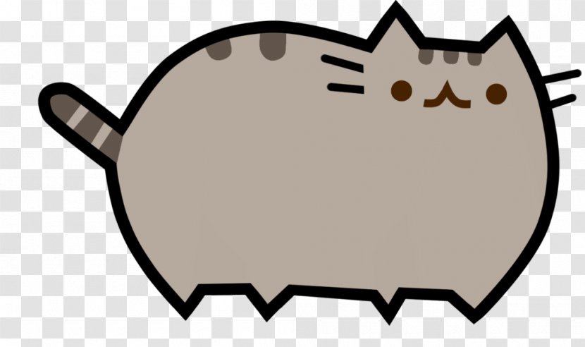 Whiskers I Am Pusheen The Cat Drawing - Silhouette - Kawaii Transparent PNG