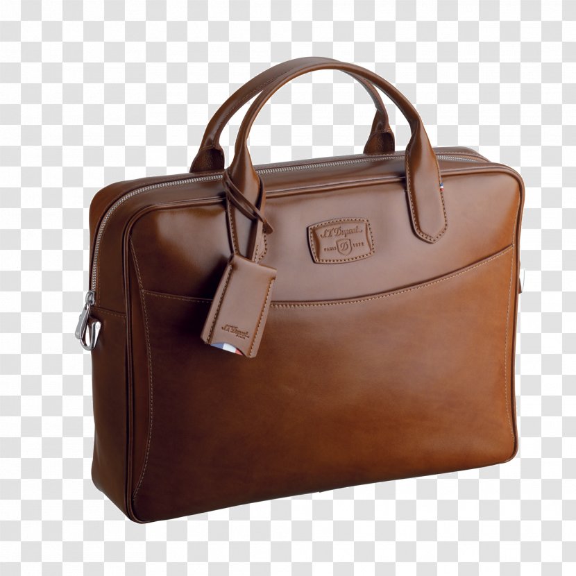 S. T. Dupont Leather Briefcase Bag Pen Transparent PNG