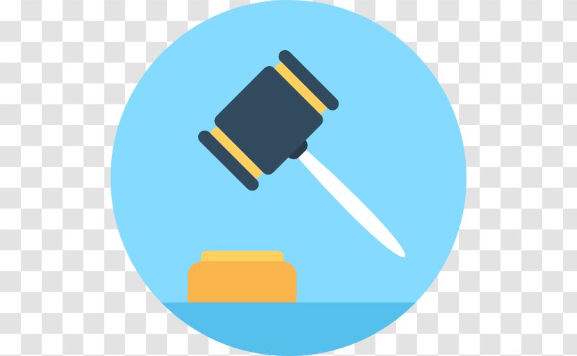 Bidding Auction Gavel - Yellow Transparent PNG