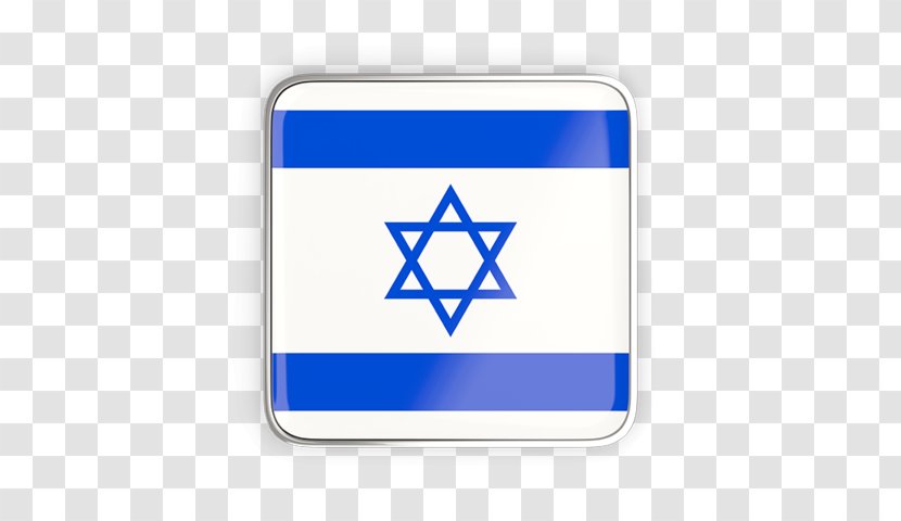 Flag Of Israel Jerusalem The Star David Judaism - Metallic Square Transparent PNG