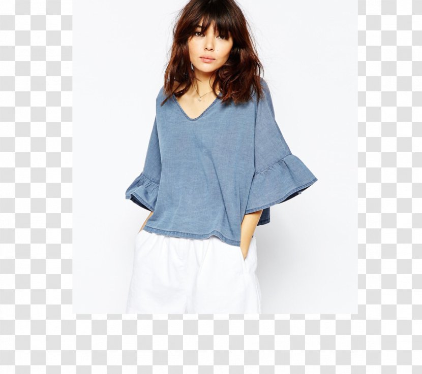 Sleeve T-shirt Blouse Top Clothing Transparent PNG