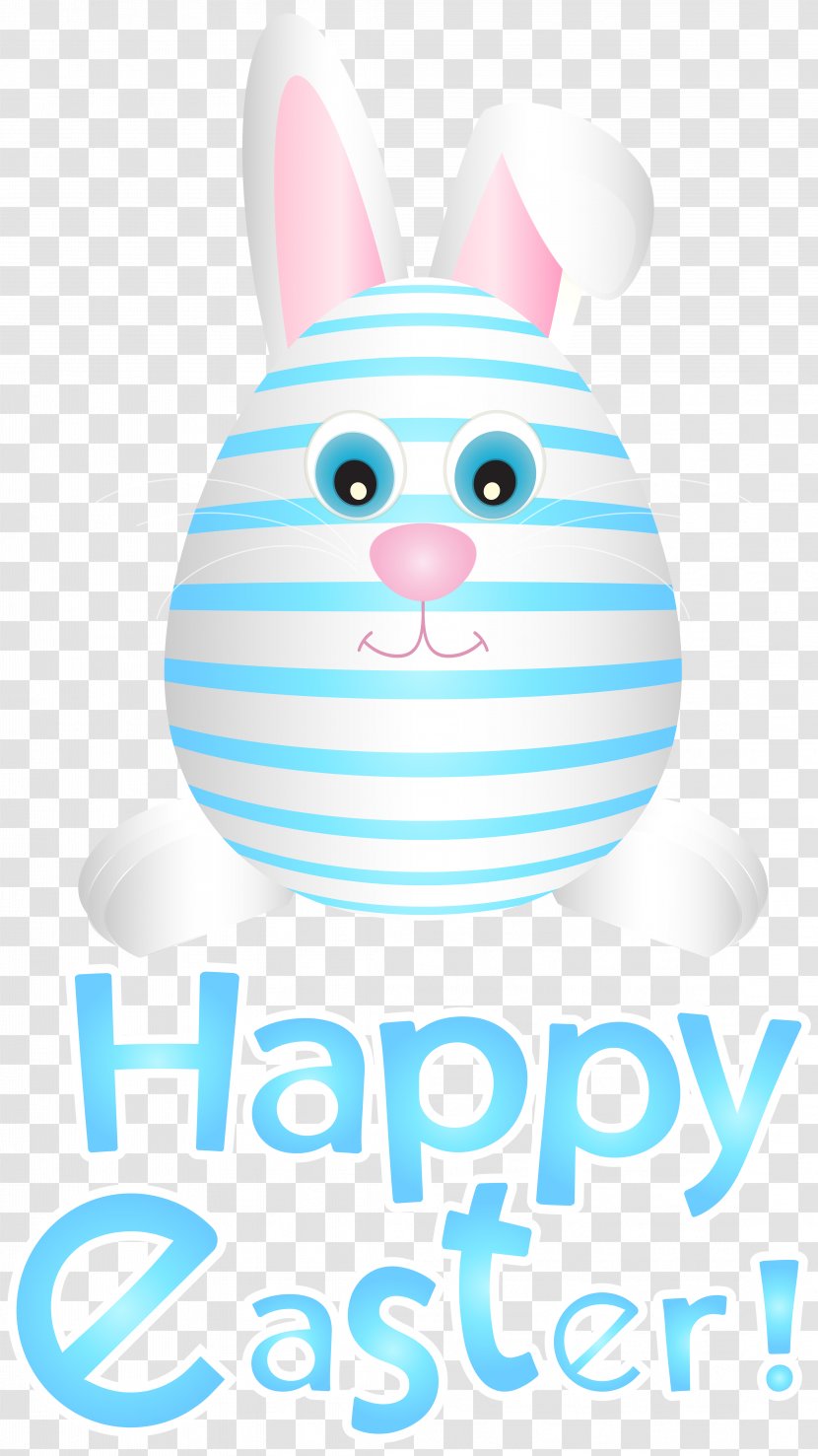 Easter Bunny Egg Paper Clip Art - Blue Transparent Transparent PNG