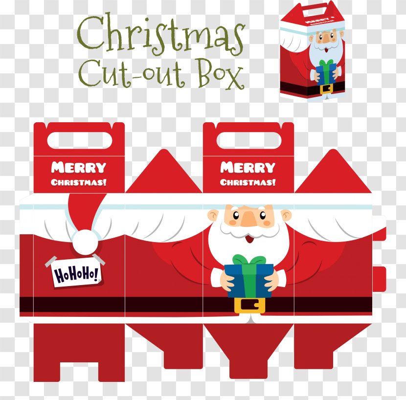 Santa Claus A Christmas Carol Day Crafts Box - Clauss Reindeer - Prefix Business Transparent PNG