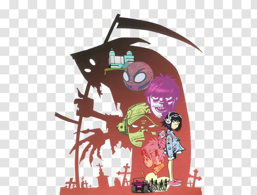 2-D Gorillaz Noodle Musician - Heart Transparent PNG