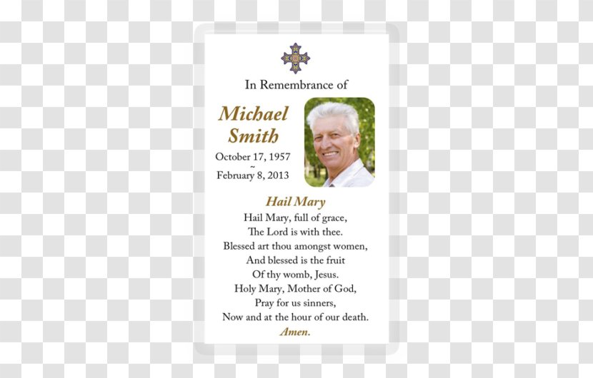 In Memoriam Card Memorial Funeral Death Obituary - Bill Me Later Inc - Anniversary Transparent PNG