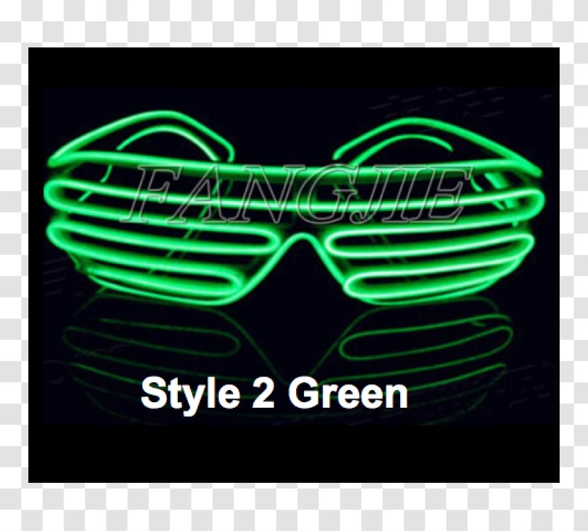 Light-emitting Diode Electroluminescent Wire LED Lamp Glasses - Brand - Light Transparent PNG