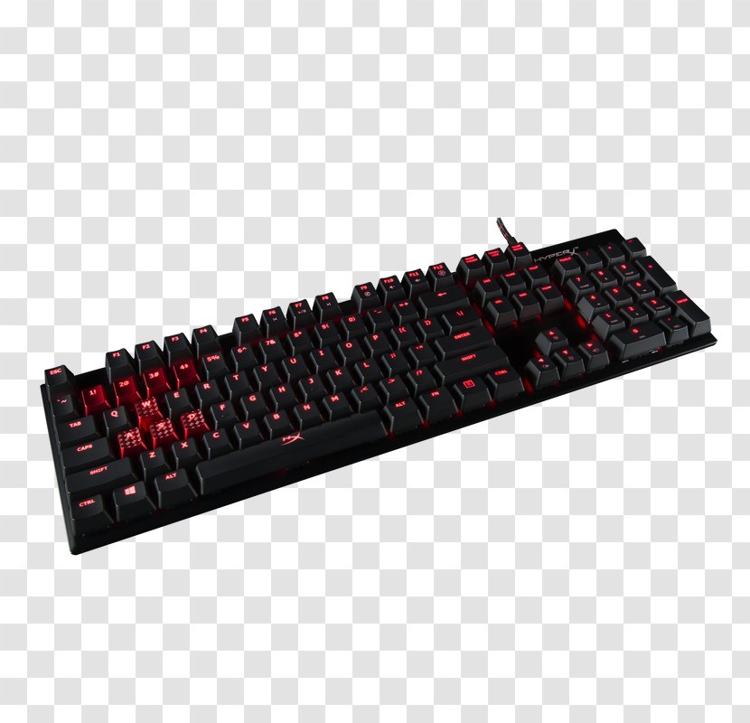 Computer Keyboard Kingston HyperX Alloy Gaming Keypad Cherry Transparent PNG
