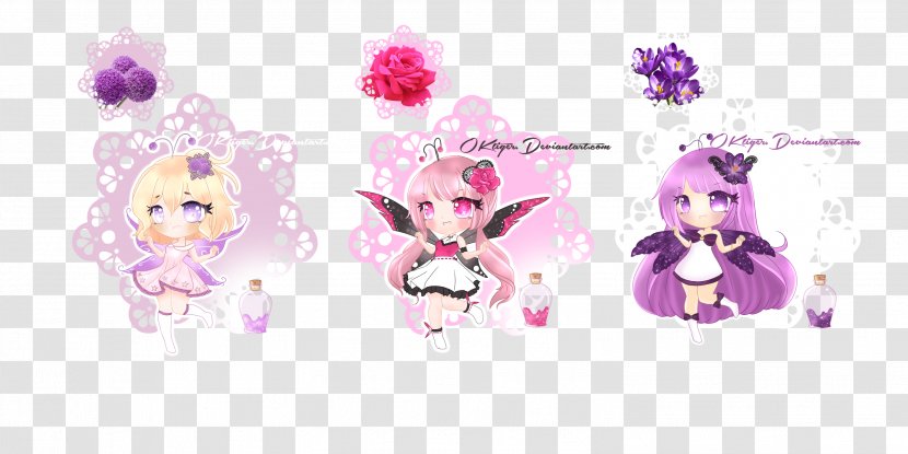 Cut Flowers Cartoon Body Jewellery Font - Mythical Creature - The Fairy Scatters Transparent PNG