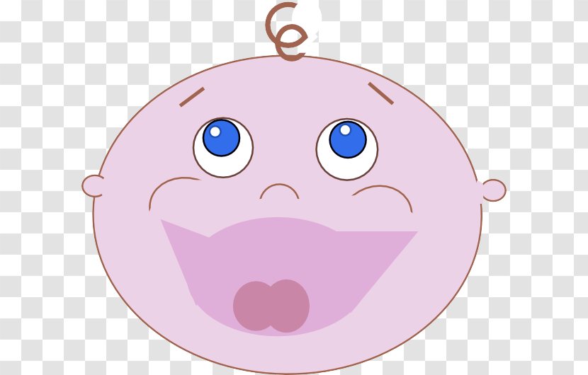 Face Cartoon Head Nose Pink - Smile - Ornament Pendant Transparent PNG