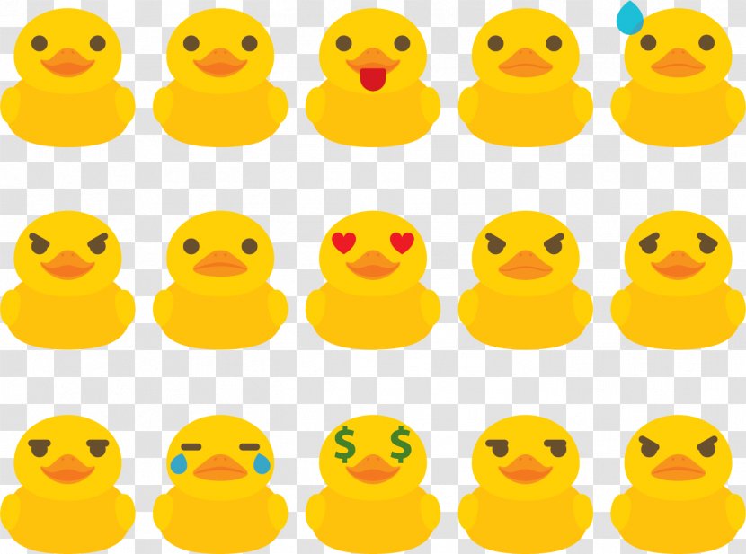 Rubber Duck Emoji Emoticon - Yellow - Look Transparent PNG