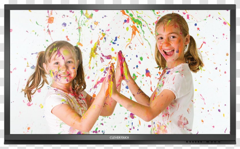 Touchscreen Computer Monitors Clevertouch Plus 55 Flat Panel Display 1080p - Frame - Cartoon Transparent PNG