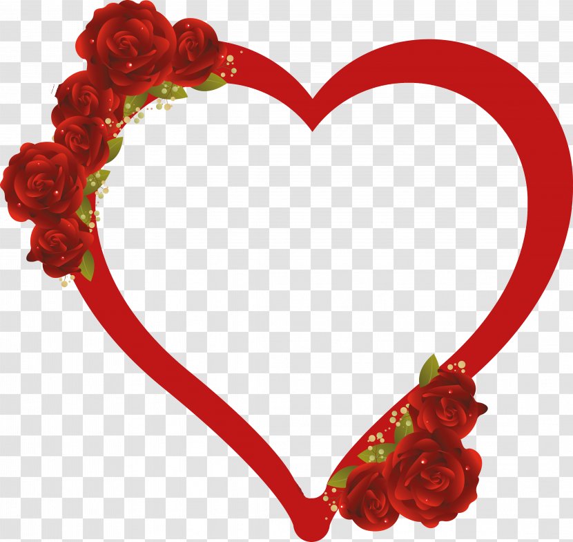 Rose Heart Drawing Flower Clip Art - Valentine S Day Transparent PNG