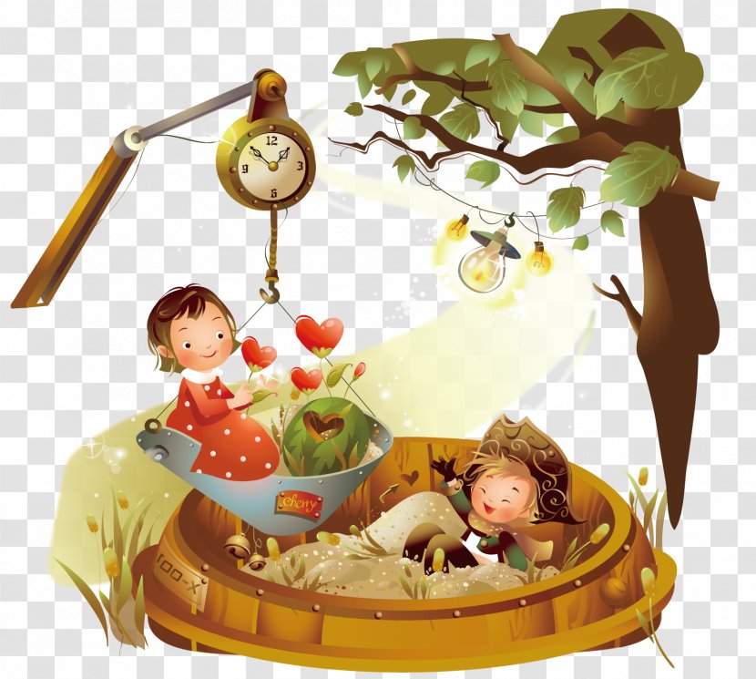 Kiev Illustration - Cuisine - Tree Under The Child Transparent PNG