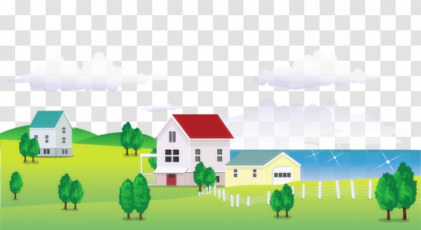 Vector Graphics Clip Art Image Drawing - Villa - Mountain Village Transparent PNG