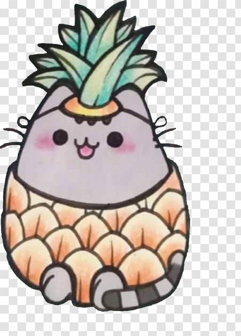 Pineapple GUND Pusheen Mermaid Star Cat Plush Stuffed Kawaii Transparent PNG
