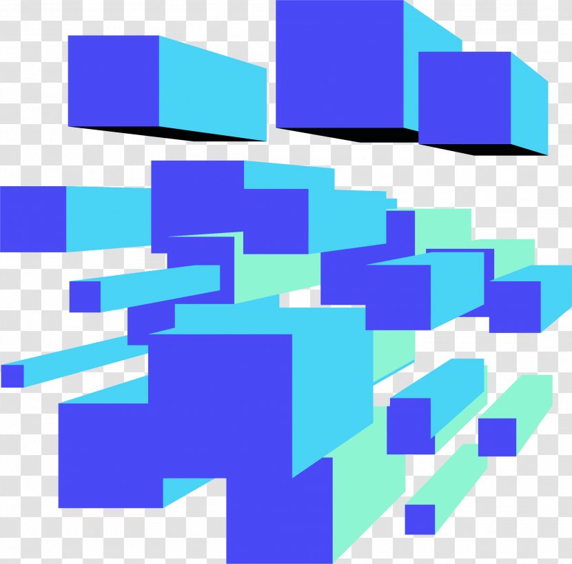 Line Point Angle - Electric Blue Transparent PNG