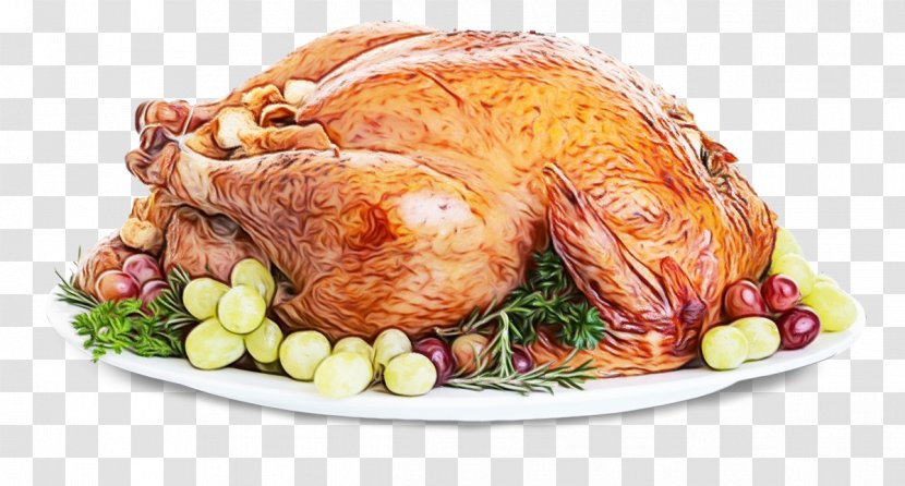 Thanksgiving Dinner - Roast Goose - Duck Meat Turducken Transparent PNG