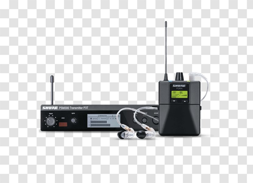 Shure P3TR112GR SE215 P3TRA215CL Personal Monitor System Microphone - Widi - SM58 Transparent PNG
