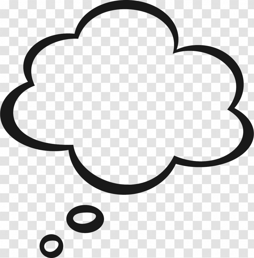 Thought Speech Balloon Clip Art - Thinking Cloud Cliparts Transparent PNG