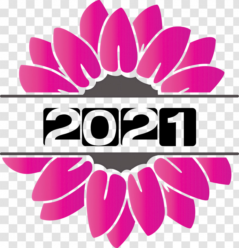 Welcome 2021 Sunflower Transparent PNG