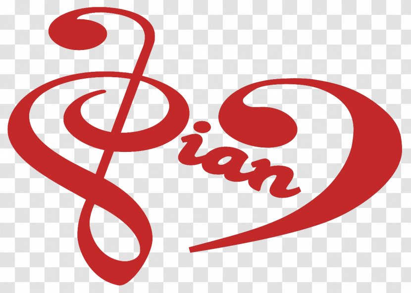 Logo Brand Love Line Font - Red Transparent PNG