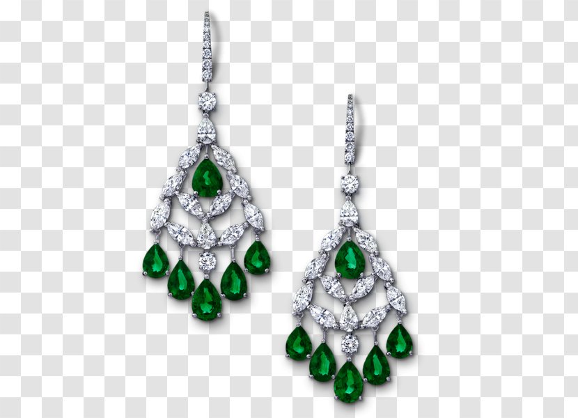 Emerald Earring Jewellery Graff Diamonds - Jewelry Making Transparent PNG