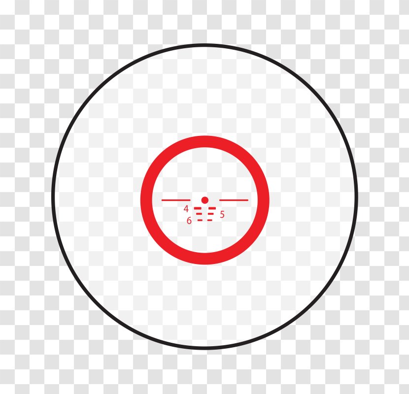 Red Dot Sight Reticle Optics Reflector - Military Personnel Transparent PNG