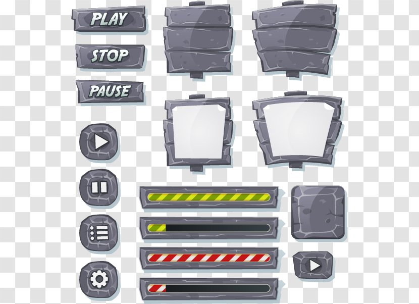 User Interface Button Game - Plastic - UI In The Blood Of Transparent PNG