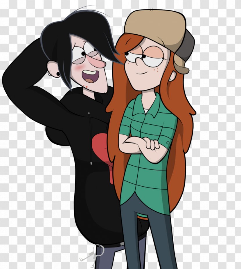 Robbie Dipper Pines Wendy Grunkle Stan Mabel - Cartoon - Perched Raven Overlay Transparent PNG