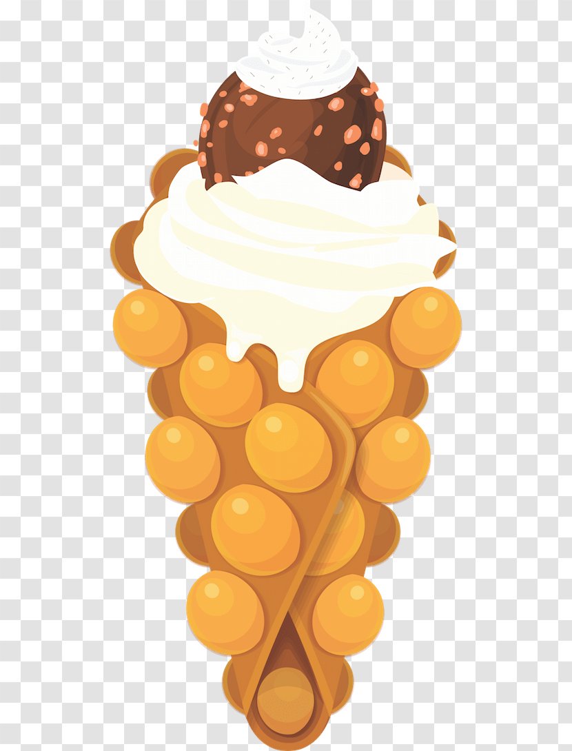 Egg Waffle Belgian Ice Cream - Fruit Transparent PNG