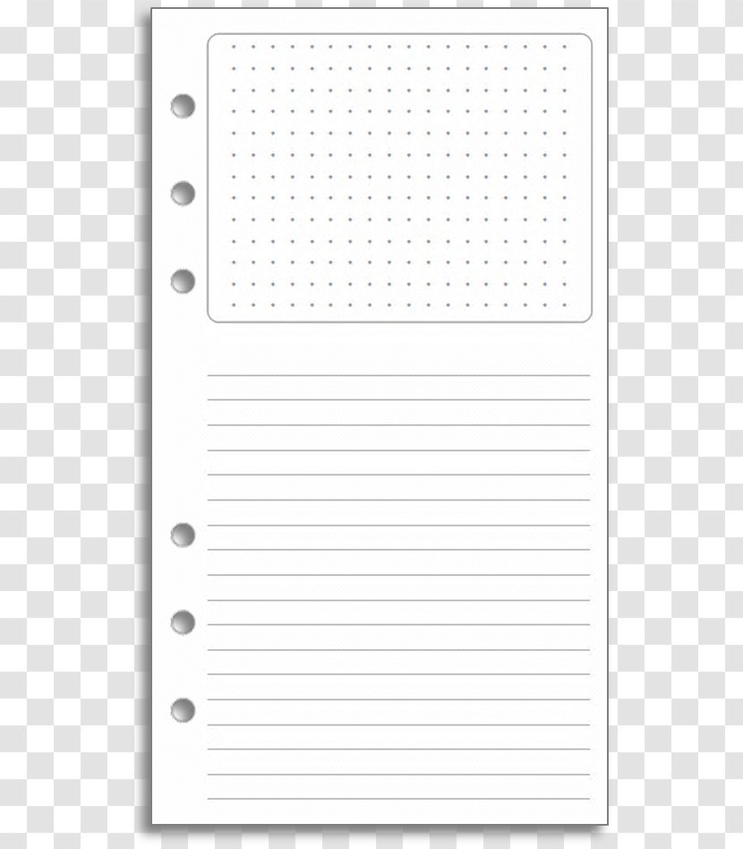 Standard Paper Size Filofax Diary Graph - Text - Storyboard Printable Transparent PNG