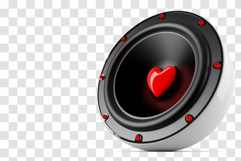 Loudspeaker Love Stock Photography - Heart - Speakers Transparent PNG