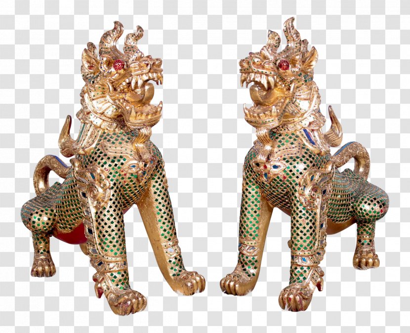 Statue Chairish Carving Sculpture Brass - Metal - Temple Thai Transparent PNG