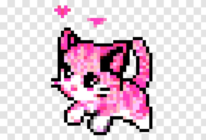 Pixel Art YouTube Kitten - Heart - Youtube Transparent PNG
