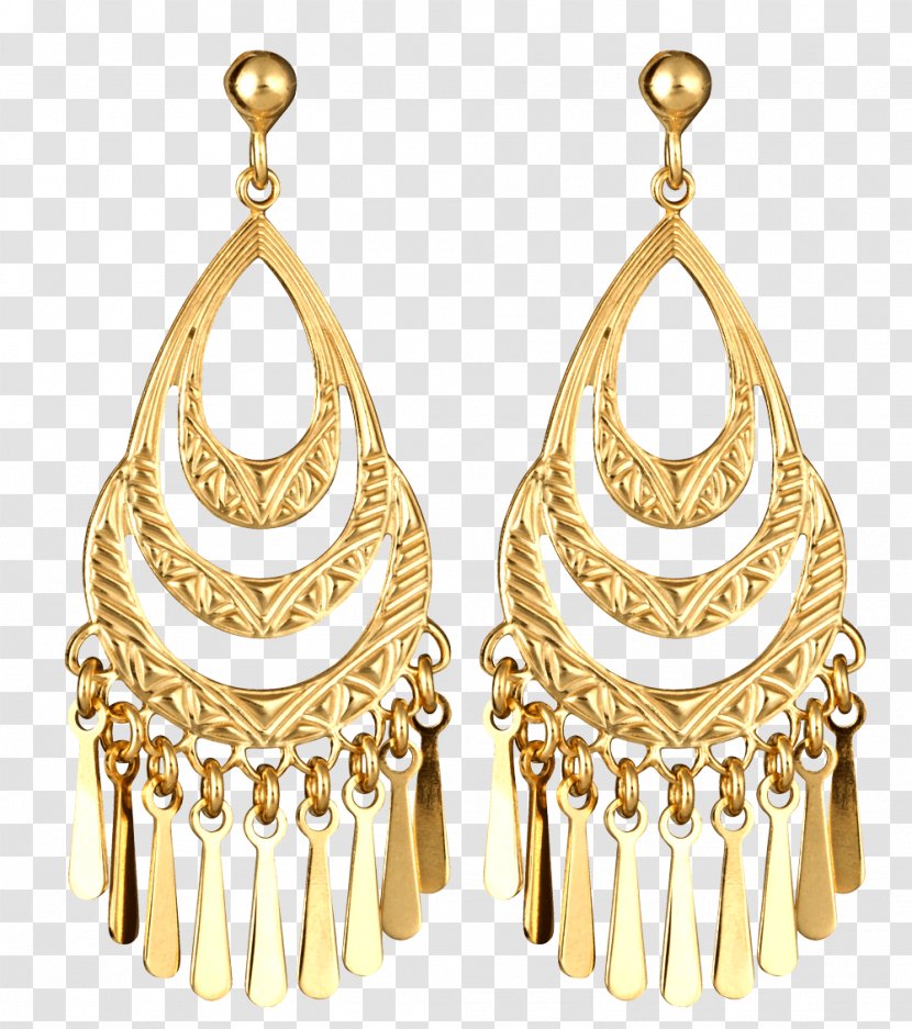 Earring Gold Jewellery Sterling Silver Transparent PNG