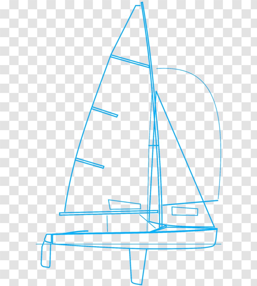 Sailboat 0 Dinghy Sailing - Triangle - Sail Transparent PNG