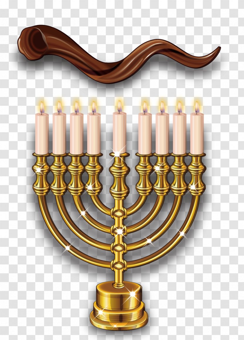 Candlestick - Menorah - Vector Candle Material Transparent PNG