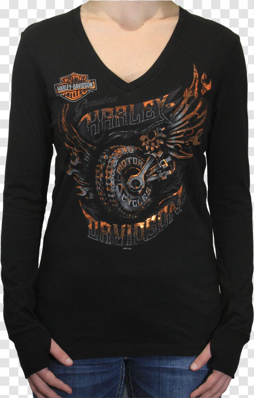 Sleeve T-shirt Sweater Thunder Mountain Harley-Davidson Clothing - Neck - Ride Transparent PNG