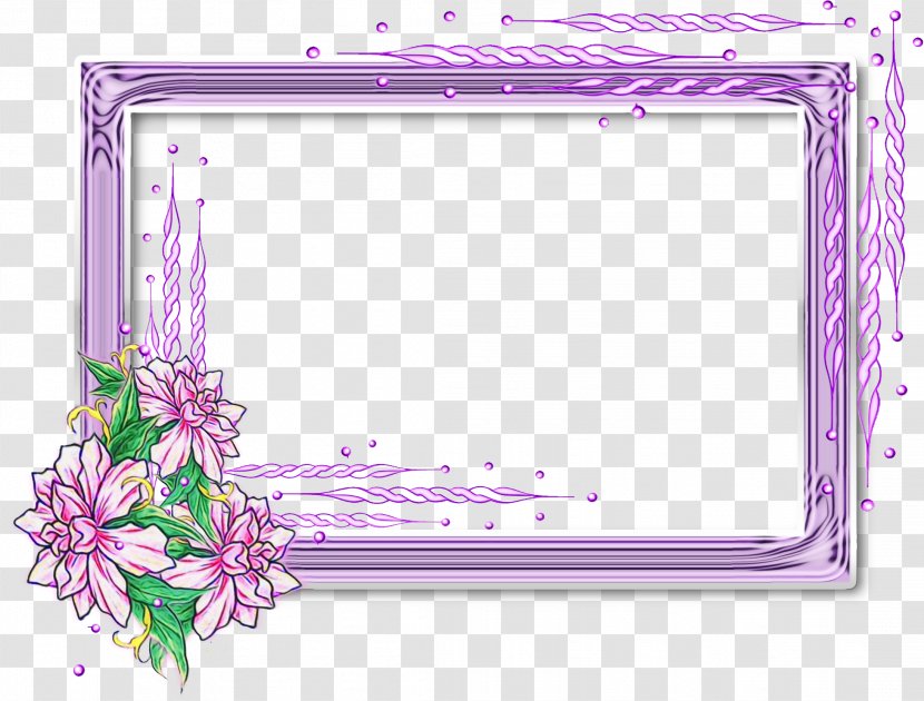 Picture Frames Photography Image Flower - Purple - Rose Transparent PNG