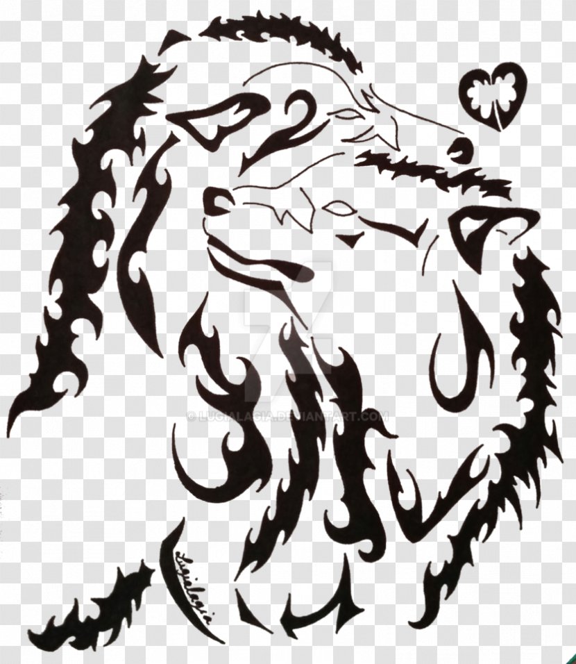 Drawing Line Art Flash Visual Arts - Watercolor - Tribal Wolf Transparent PNG