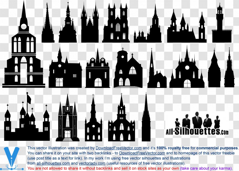 Silhouette Royalty-free Clip Art - Building Transparent PNG