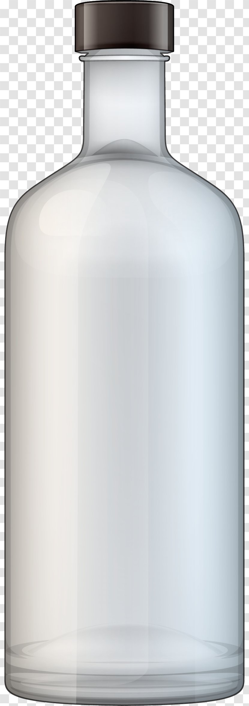 Vodka Distilled Beverage Bottle Clip Art - Flask - White Transparent Transparent PNG