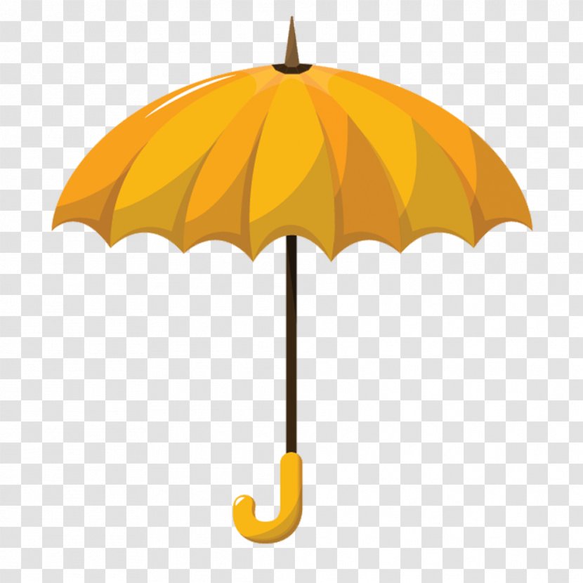 Umbrella Euclidean Vector Yellow - Material Transparent PNG