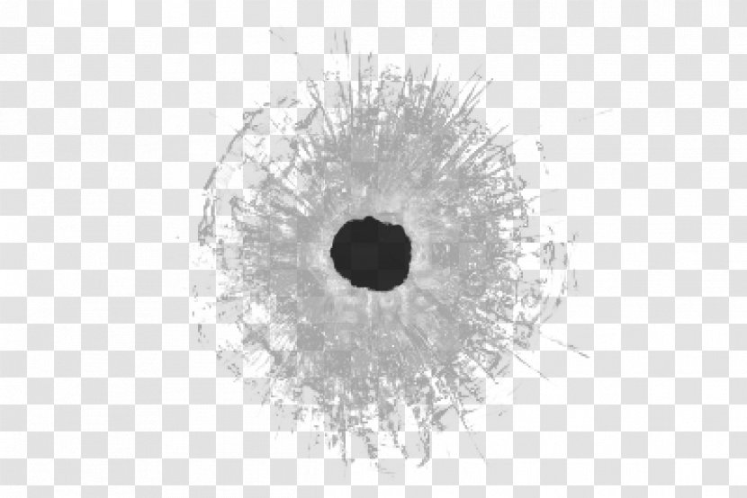 Black And White Eye Pattern - Watercolor - Gunshot Picture Transparent PNG