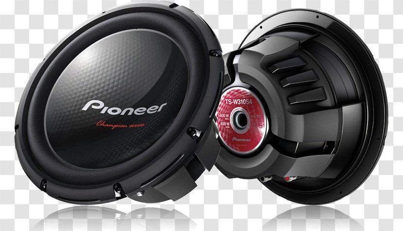 Subwoofer Pioneer TS-W311D4 Voice Coil Audio Power Loudspeaker - Music Centre - Alto Falante Transparent PNG