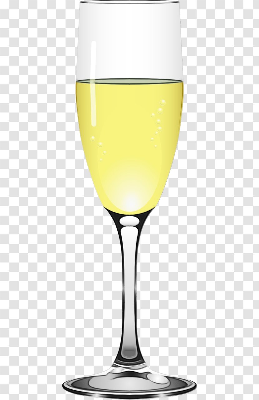 Wine Glass - Watercolor - Cocktail Tableware Transparent PNG
