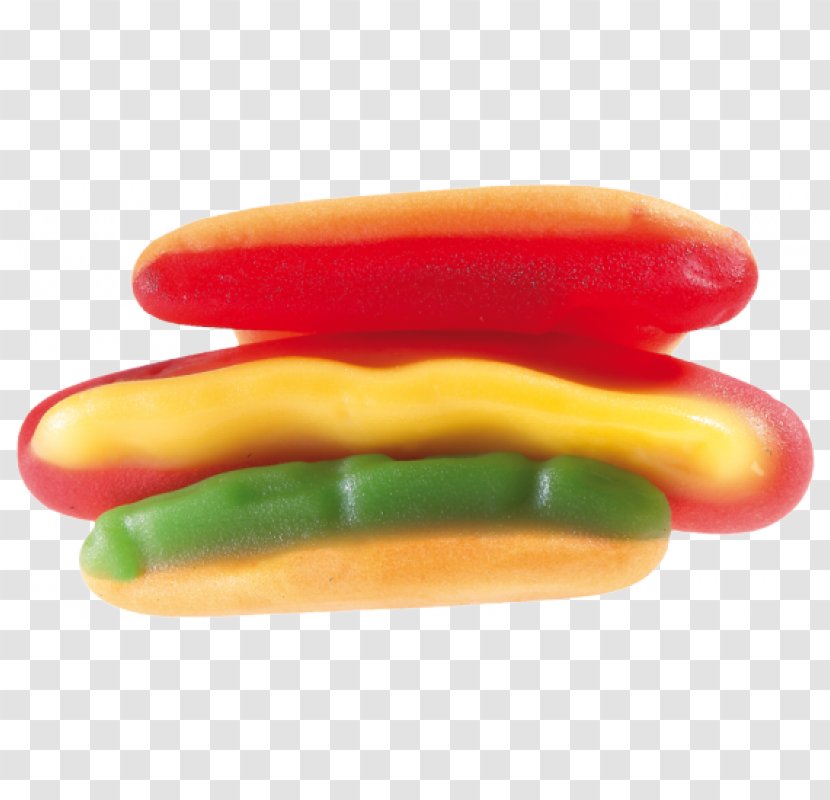 Gummi Candy Hot Dog Gummy Bear Fast Food Lollipop - Guma Transparent PNG