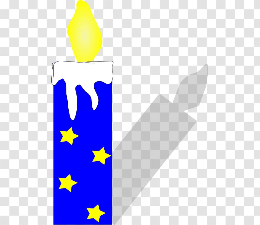 Birthday Cake Candle Free Content Clip Art - Paschal - Blue Transparent PNG